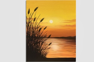 Virtual Paint Nite: Golden Sundown (Ages 13+)